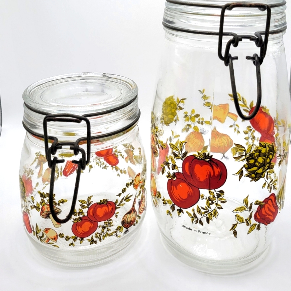 Vintage Arc France Spice Of Life Canisters